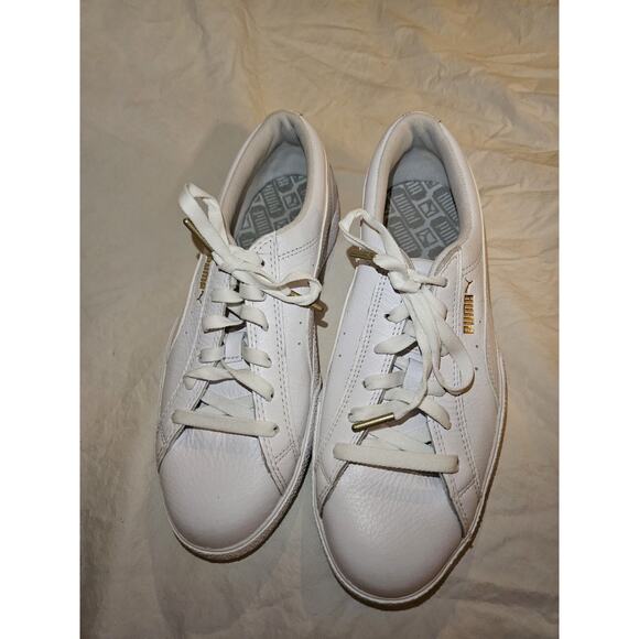 Puma Women's Sneakers Leather white size 10 - Picture 2 of 8